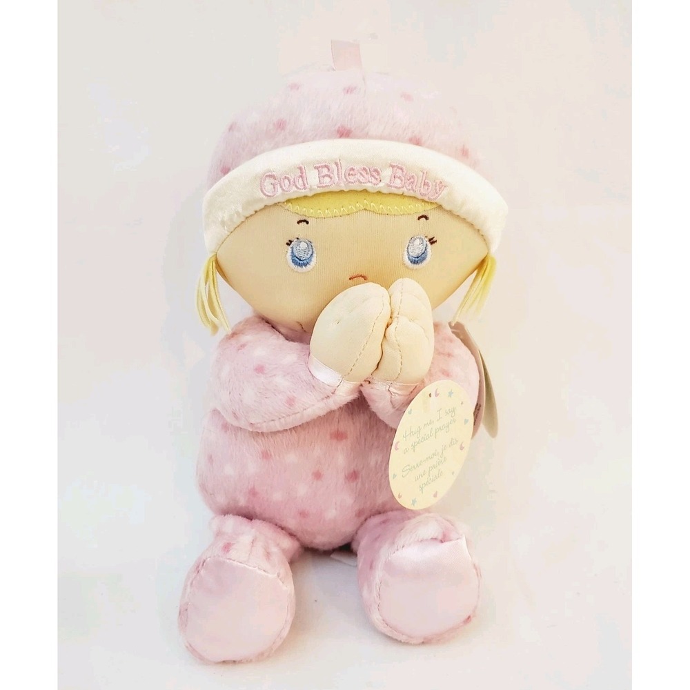 Kids Preferred Pink Baby Girl Praying Doll "Now I Lay Me Down To Sleep" Works